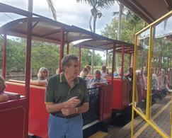 Unscheduled train ride in Bundaberg Botanica lGardens
