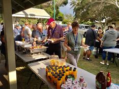 Apex club of Bundaberg provide BBQ breakfast